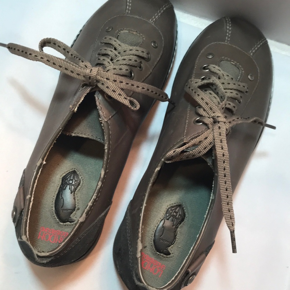 London Underground 9 gray leather lace up shoes - Picture 2 of 7